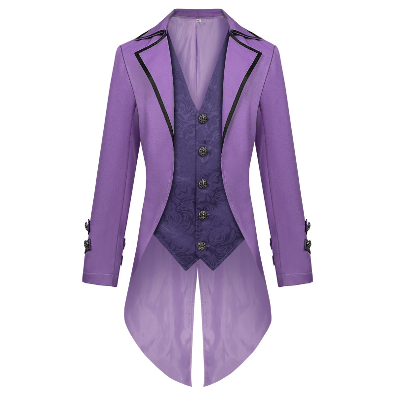 クロスボーダー新作紳士服ヨーロッパとアメリカの中世レトロ宮殿スタイルタキシードフェイクツーピースコートプロムドレス在庫あり|undefined