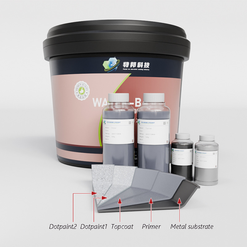 灰色水性特氟龙涂料耐高温更强耐磨不粘涂料易清洁防腐蚀粗糙表面