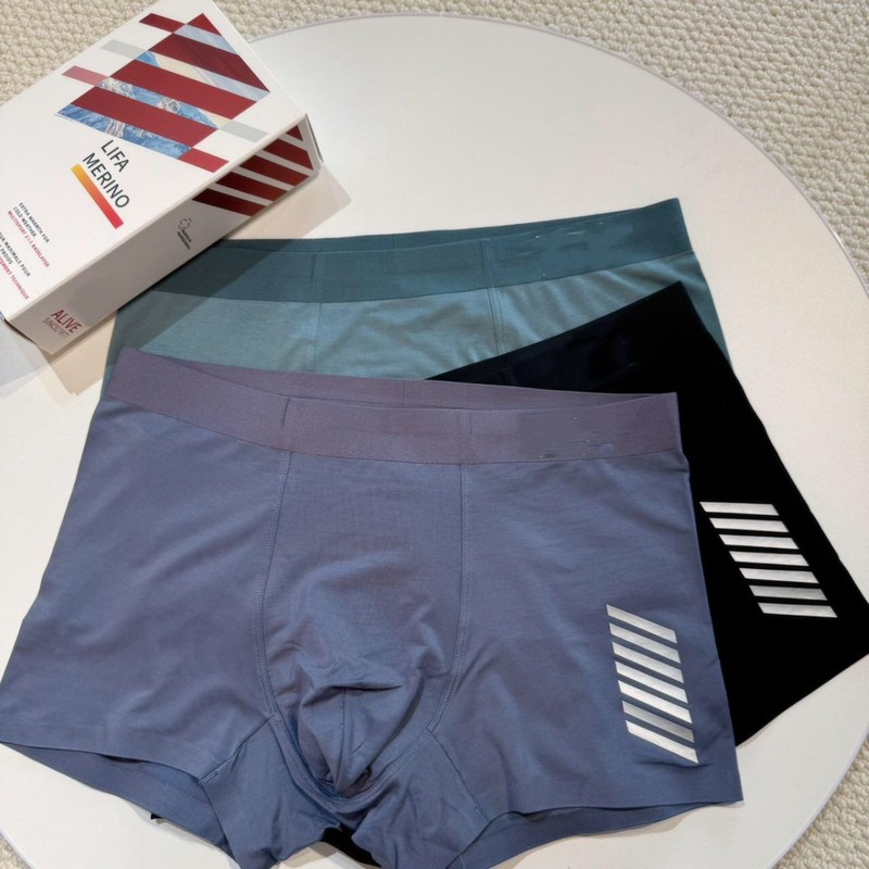 HH メンズ下着卸売通気性と快適なシームレスモーダルボクサーブリーフ 3 パック|undefined