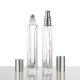 Square Glass Perfume Bottle 10ml Transparent Toner Bottled Portable Press Spray Empty Bottle Roller Bead Bottle