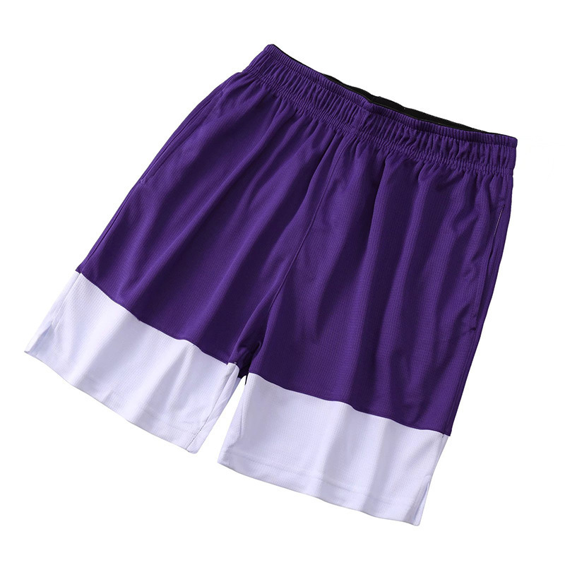 Pantalones de baloncesto de empalme para hombres americanos sueltos de cinco puntos de playa secado rápido correr entrenamiento de fitness pantalones deportivos de hombre