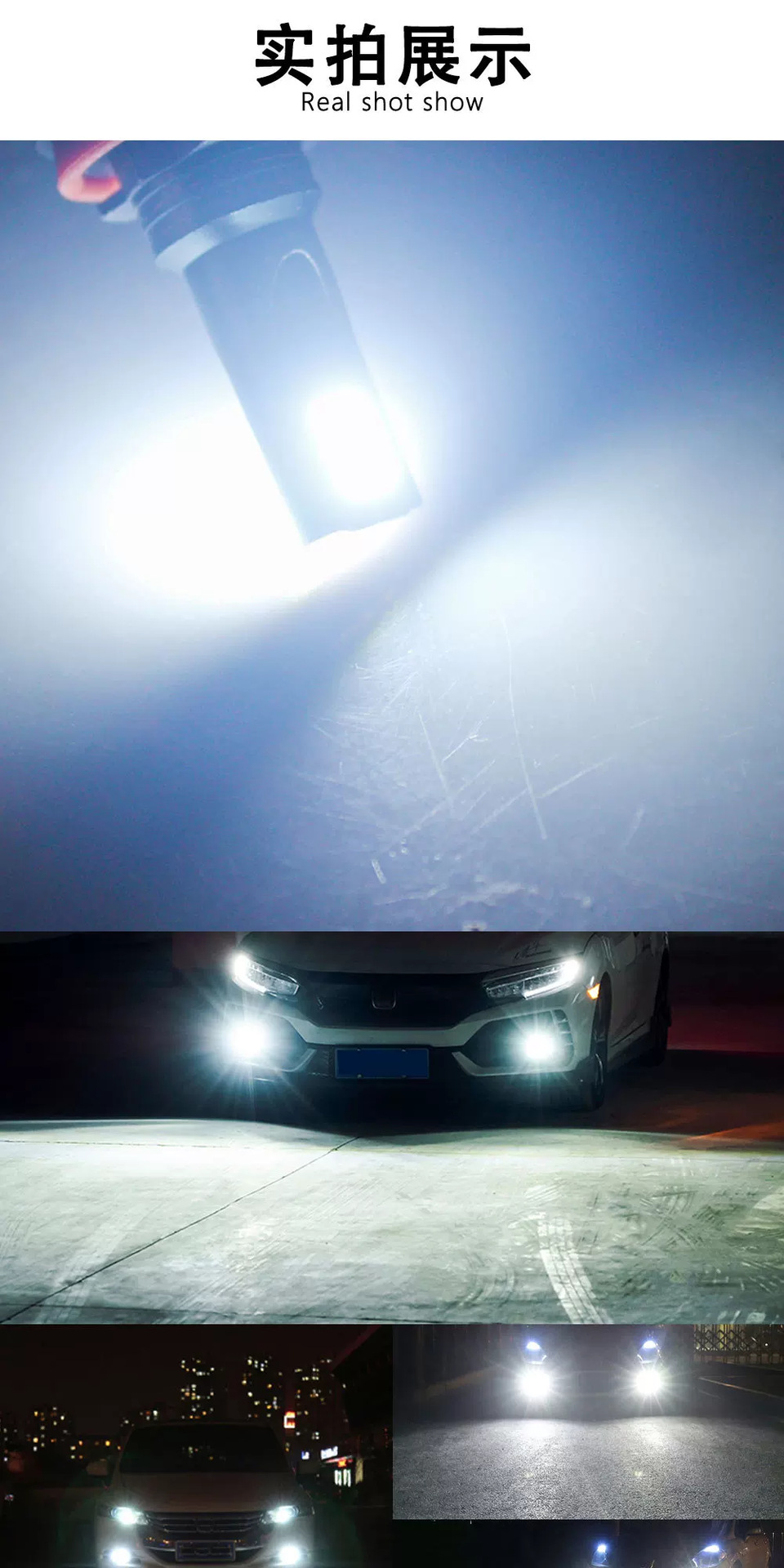 Cross-Border Hot-Selling Car Lights, Plug-In H7H11 Ultra-Bright Spotlight Mini-Sized Car Led Headlights, Dropshipping Available