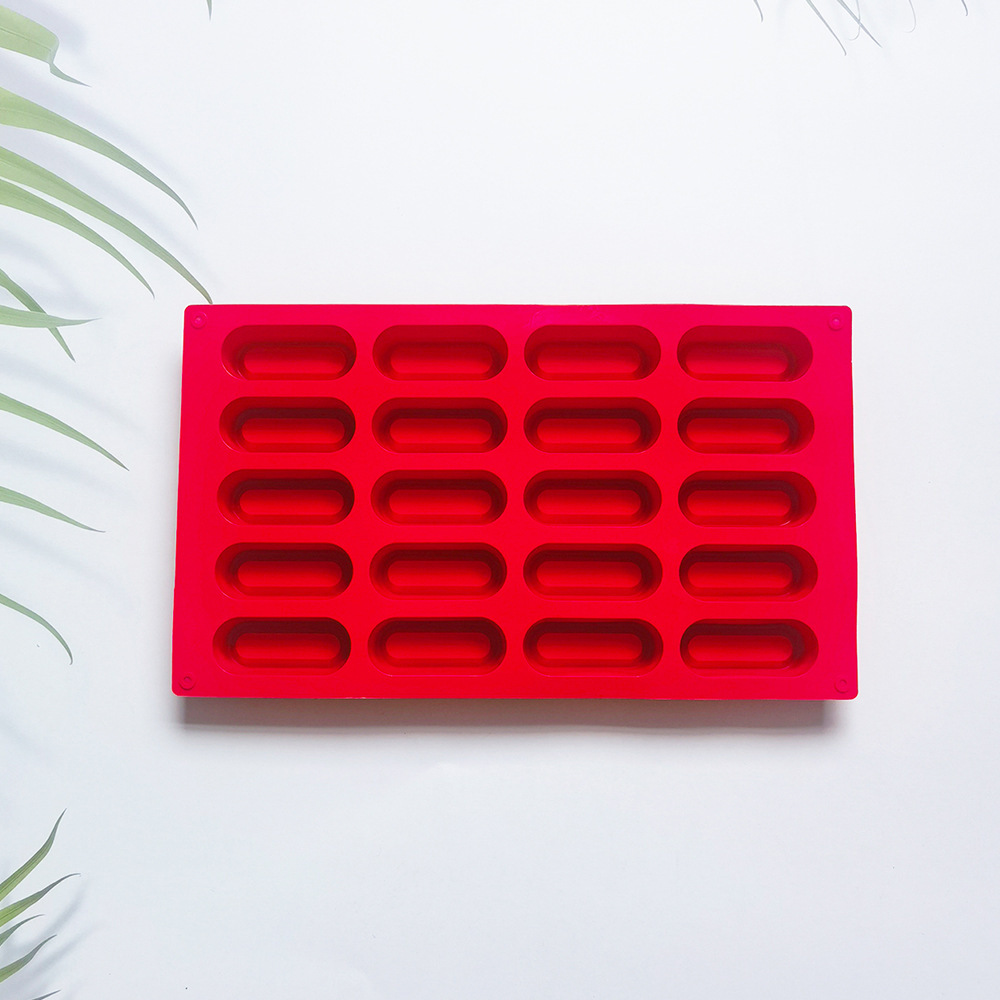 20 molde de pastel de tira larga 585 molde de galletas de silicona molde de pastel de helado pudín molde de postre para hornear