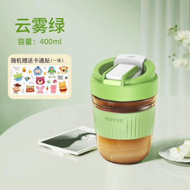 新商品のマカロン色のグラスは携帯してお茶のコップを随行して、手持ちのストローの双飲のコーヒーカップの卸売りの贈り物を持ちます。|undefined