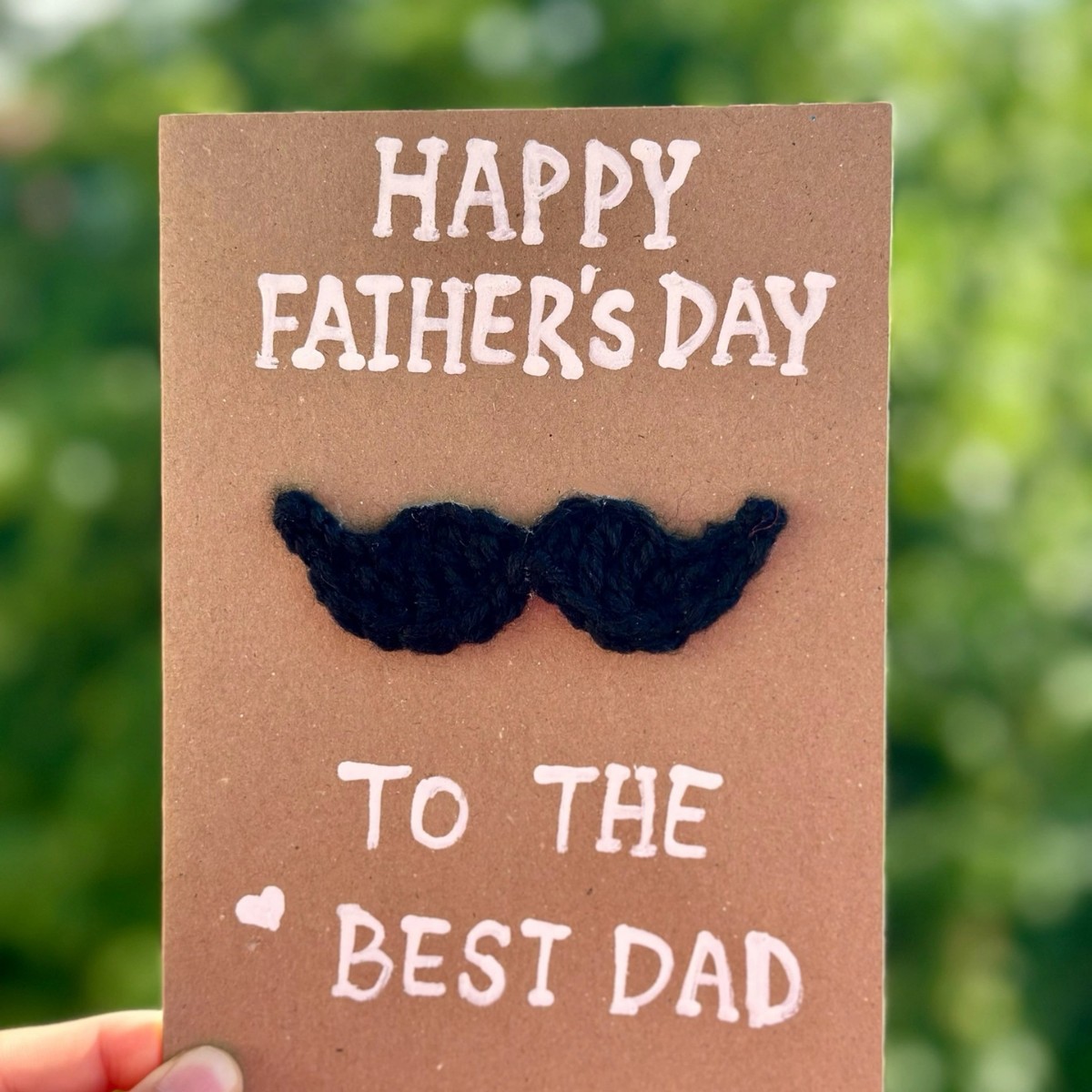 [소재 팩] 아버지의 날 검은 수염 인사말 카드