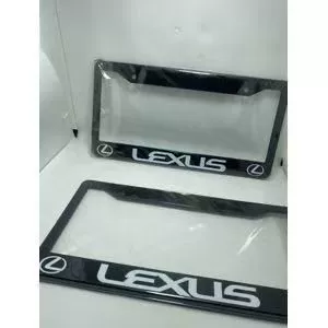 Black minimalist stainless steel car license License plate holder/license plate holder