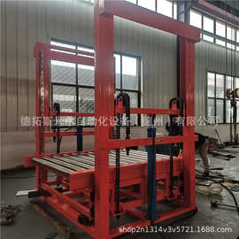 可升降滚筒输送平台 货梯用滚筒输送流水线辊筒液压升降台图片