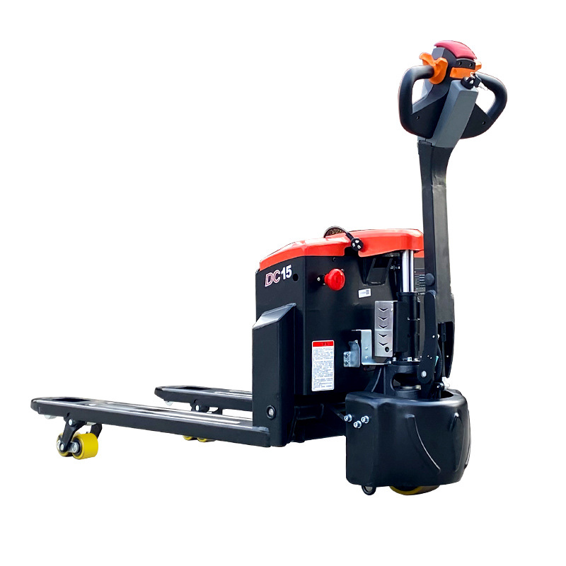 1.5 toneladas caminantes de litio eléctrico transporte hidráulico carretilla elevadora de batería bandeja elevadora buey elevadora