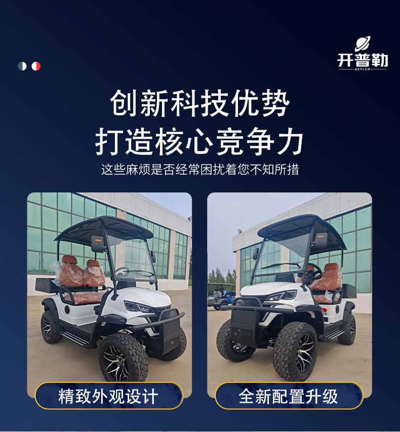 New Model of Electric Golf Cart with Cargo Bucket Sightseeing Cart Shipped from Thai Factory Electric Golf Cart