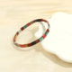 Cross-border fashion simple TILA beads woven bracelet INS wind summer beach wind paint copper elastic bracelet