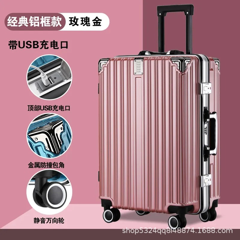 Capacious big universal suitcase