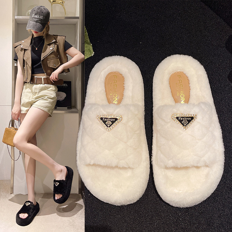 demi-season fashionable comfortable keep warm slippers platform
