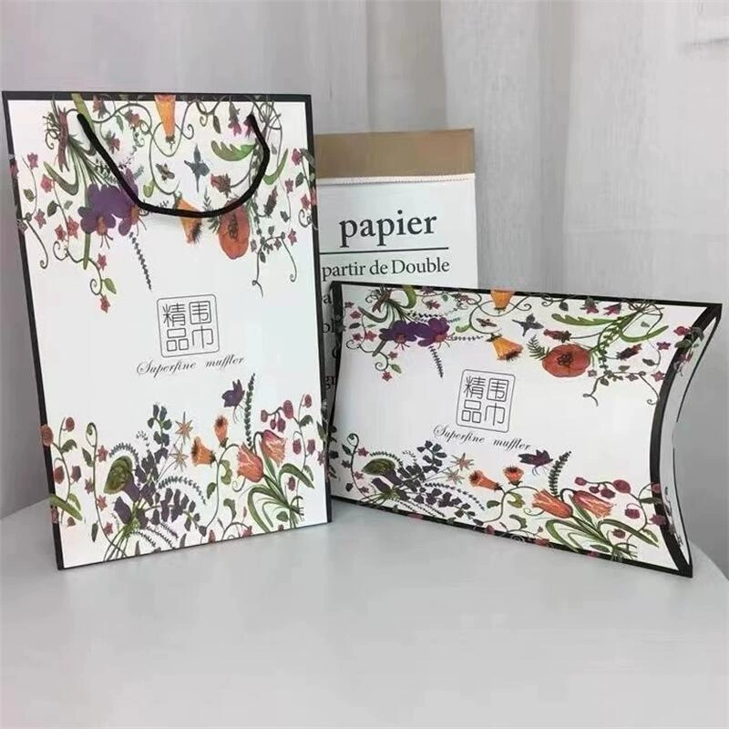 Подарочная коробка для шарфа премиум-класса, оранжевый шелковый шарф, изысканная подарочная коробка, сувенир на годовую вечеринку, оптовый производитель готовых изделий