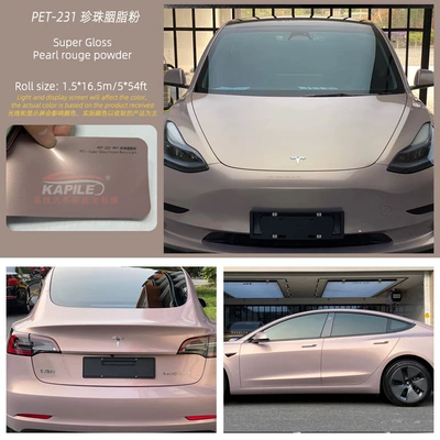 Auto Color Change Film Car Color Changing Film Source Factory - super-bright-metallic-pearl-rouge-powder-15217m