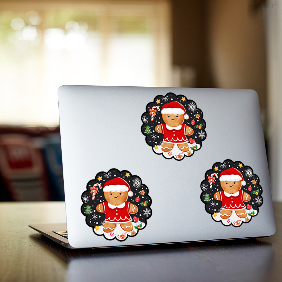 Christmas Gingerbread Man Refrigerator And Computer Wall Sticker_voghion.com