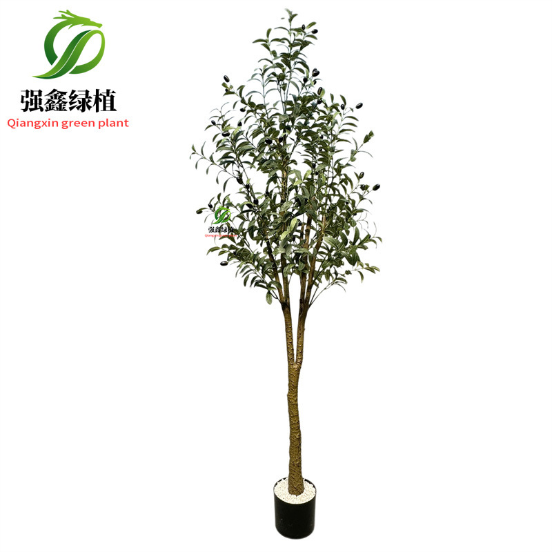 Planta de simulación de interior eucalipto árbol falso bonsai sala de estar decoración del suelo hoja de dinero falsa planta verde adorno en maceta image 15