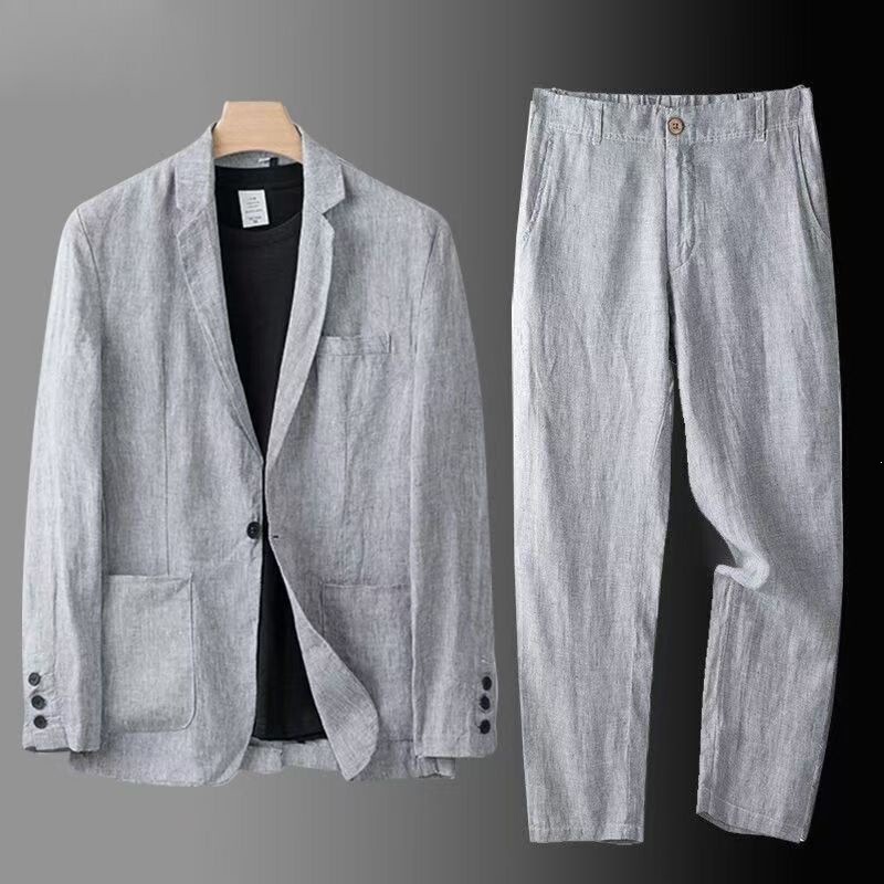 2026 New Style Suit Set for Men, Summer Sun-Protective Suit, Men's Loose-Fitting Jacket, Casual Versatile Outerwear for Summer