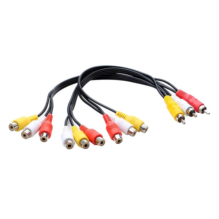 AV音视频线 AV3分9线 RCA一分三线 AV3组一分三线 莲花3分9线