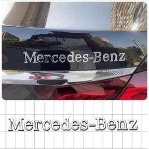 Mercedes-Benz avtomobil emblemi, arxa nişan, E/C-Class, E300L/GLC/GLE/AMG/260L, rəqəmsal yazı