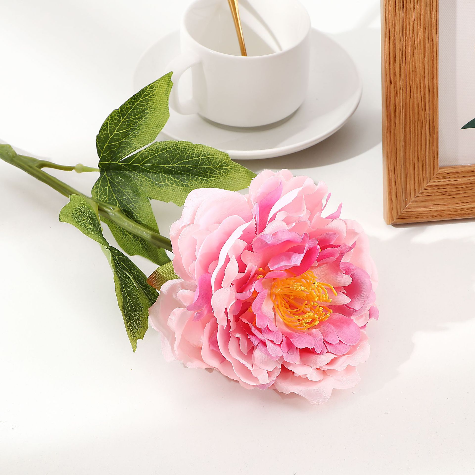 Fleur De Simulation En Gros Rose Unique Décoration De Mariage Tissu De Soie Fausse Fleur display picture 3