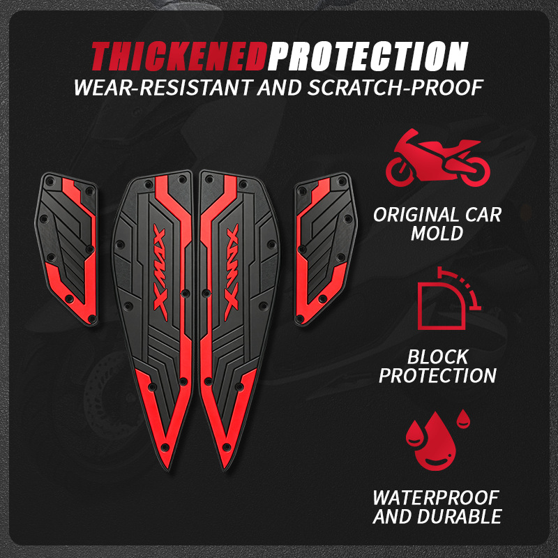 Suitable for YAMAHA XMAX300 footrest rubber, motorcycle modification accessories, non-slip foot pads