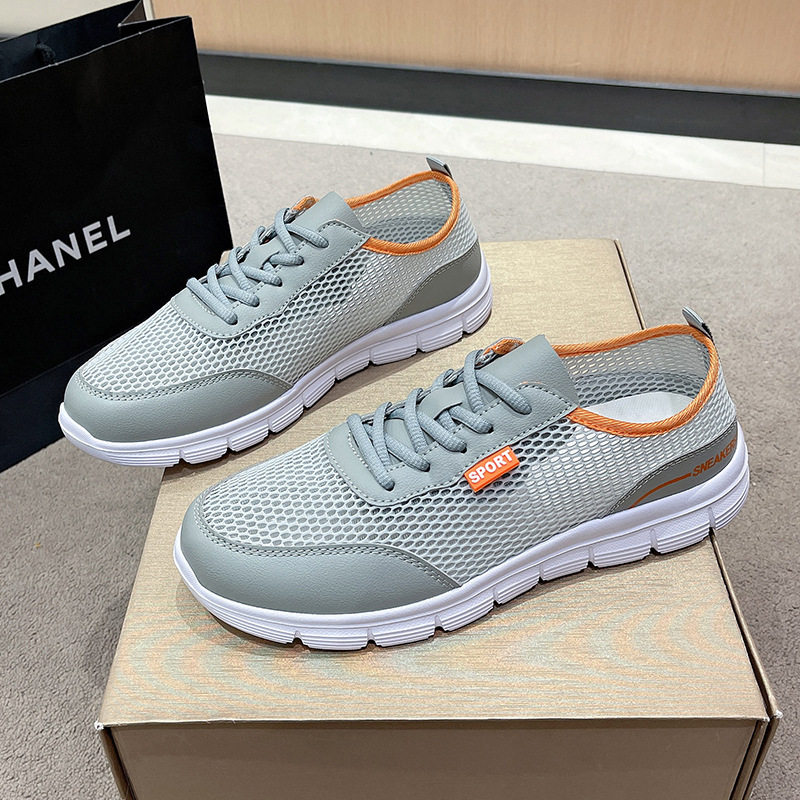 Hollow Men's Shoes Summer Large Size Mesh Shoes Men's Casual Sports Shoes Korean Style Lightweight Shoes Men's Cross-Border Mesh Shoes Hollow Men's Shoes Summer Large Size Mesh Shoes Men's Casual Sports Shoes Korean Style Lightweight Shoes Men's Cross-Border Mesh Shoes