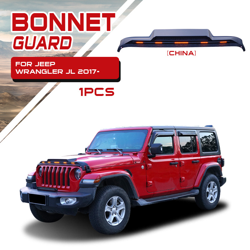 Tenxinrui adecuado para JEEP Shepherd JLJK con luz arenisca bloque trasero modificado coche protector de lluvia Accesorios