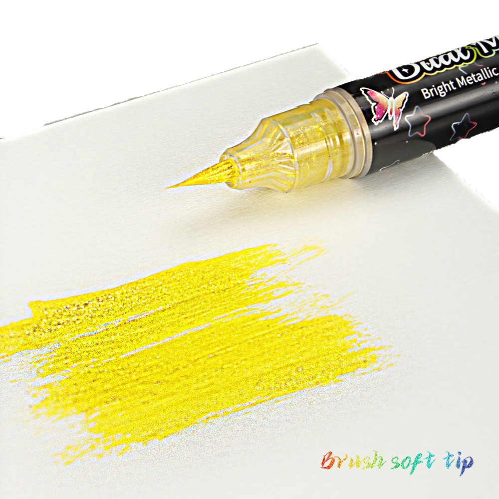 Bolígrafo de mariposa intermitente transfronterizo, pintura de cabeza suave de color degradado, caligrafía, bolígrafo hermoso, libro de mano de color, resaltador de brillo de graffiti