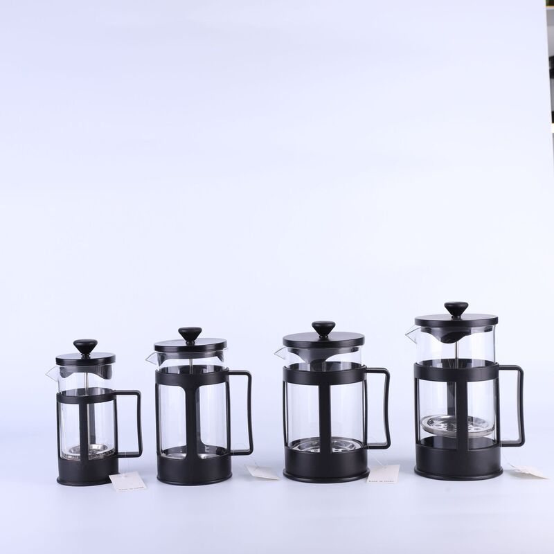 Glass Stainless Steel Filter Tea Maker, Hand-Brewed French Press Pot for Home Use, American-Style High Borosilicate Glass Coffee Maker