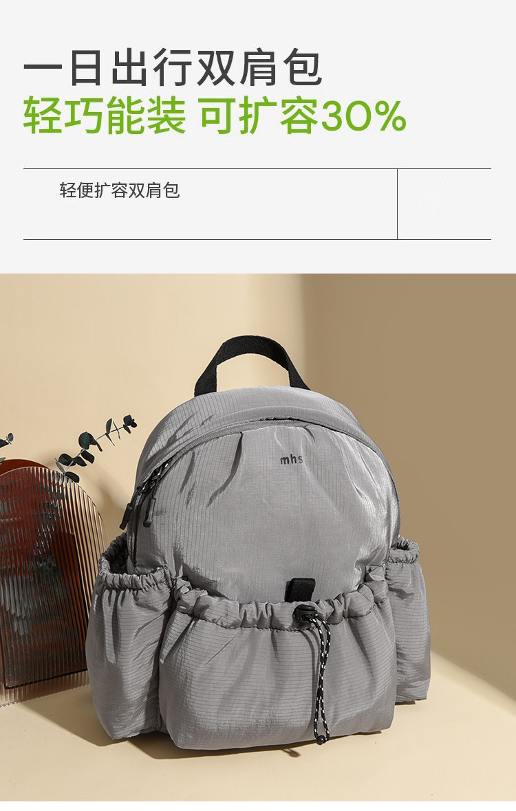 Jiaoxia's new model 2025 lightweight expandable women's backpack travel waterproof outdoor backpack mother bag large capacity