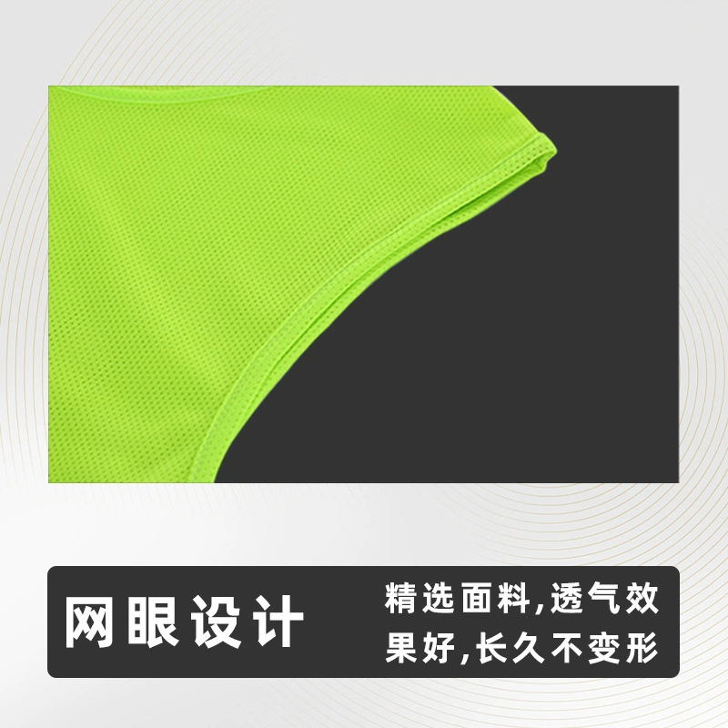 Cross-border exclusive team uniform mesh football confrontation uniform vest without laces group vest number