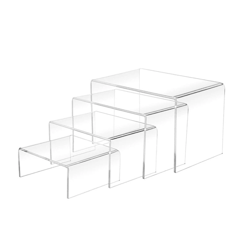 Спотовые трансграничные прозрачные акрилово-акрические подставки для многоуровневых кроньеров Acrylic Display Risers
