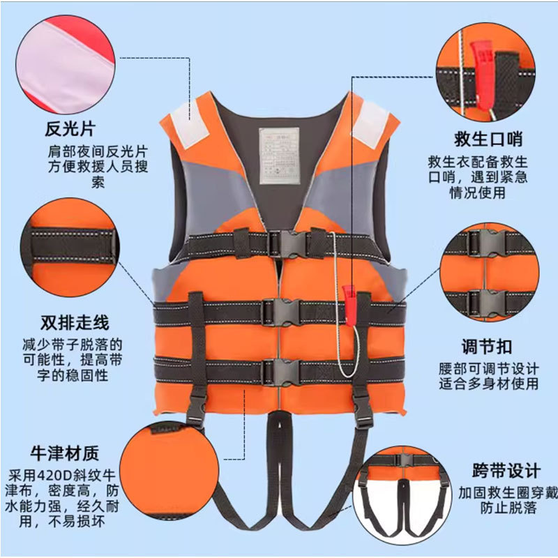 雅马哈救生衣成人求生游泳专业便携式钓鱼大人儿童救生衣浮力背心|undefined