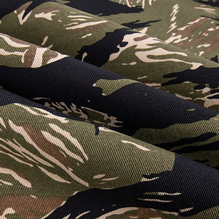 Fabricante al por mayor al aire libre algodón camuflado tela transpirable