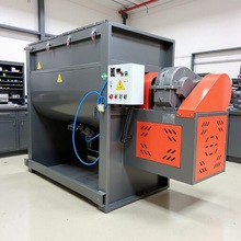 生产销售 涂料混合设备 不锈钢双螺带搅拌机 污泥猪粪烘干拌料机