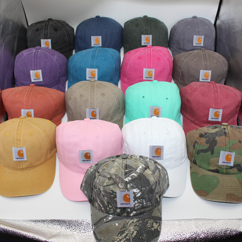 Washed Old Fashion Brand Tooling Neutral Baseball Cap Soft Top Curved Along Cap Foreign Trade Couple Travel Sunshade Hat