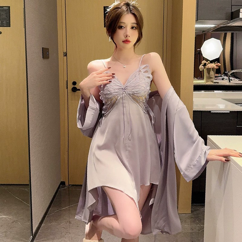 Комплект, sexy пижама, кружевная поддержка бюстгальтера, эффект утяжки