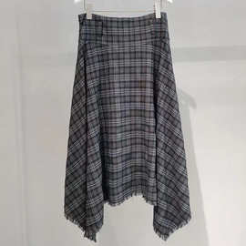 2025年春季新款女装时尚气质百搭宽松休闲格子半身裙女 4G1241131