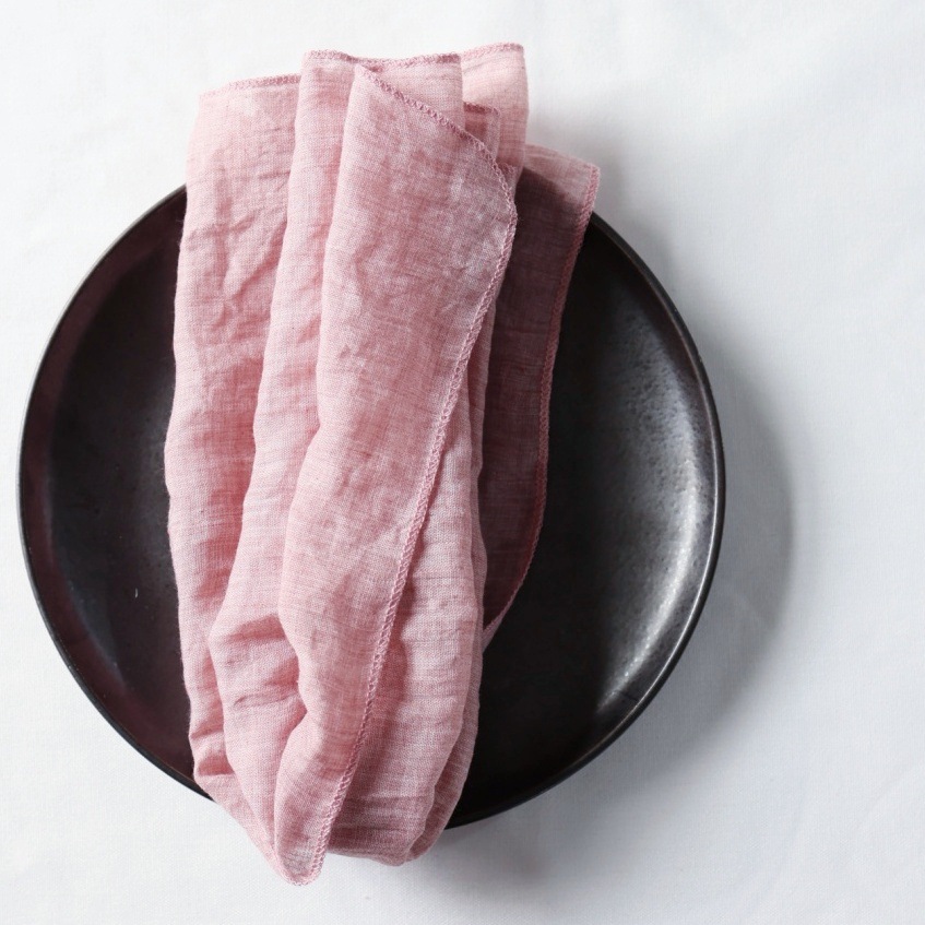 Servilletas transfronterizas, crepé, hilo de Bali, mantel de poliéster, restaurante occidental, hotel de bodas, decoración de telas, fábrica de telas de boca arrugadas