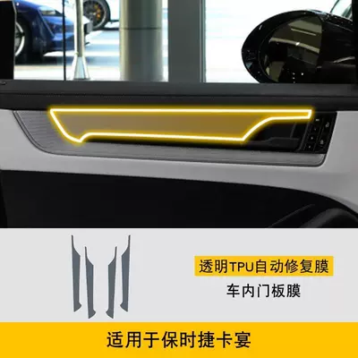 Car interior film, Suitable for 18-25 Porsche - 24-25-porsche-cayenne-interior-door-panel-tpu