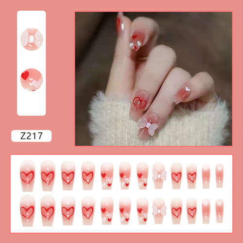 Wearable nail patches, diamond style, wearable nails, internet celebrity popular nail art patches, finished fake nails, ultra-thin nails