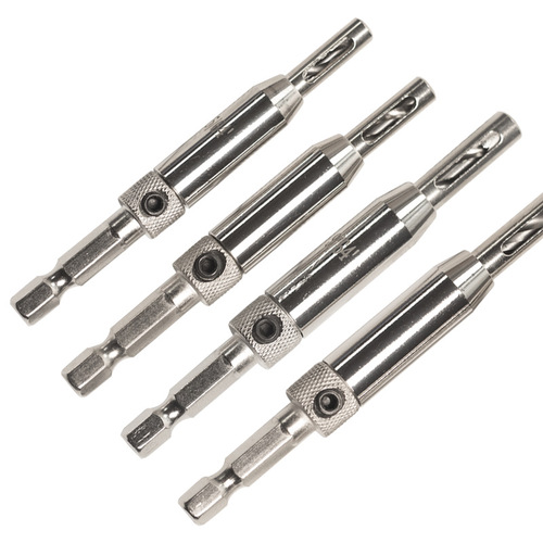 Door and window hinge hinge hole opener woodworking hole punch hexagonal drill bit positioning special-shaped drilling set tool