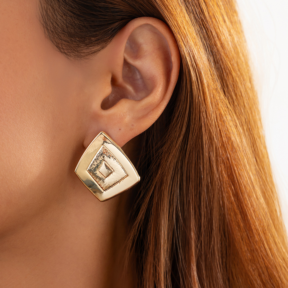 12g Weight Steel needle Ear Needle Material Drop Earrings, Ear Studs Classification 1 Pair Quantity Party, Street Occasion Alloy Material Geometric Pattern Women's Gender Polished Finish Plating Design Exaggerated, Punk Style 1 Pair Exaggerated Punk Geometric Plating Alloy Drop Earrings Ear Studs 57