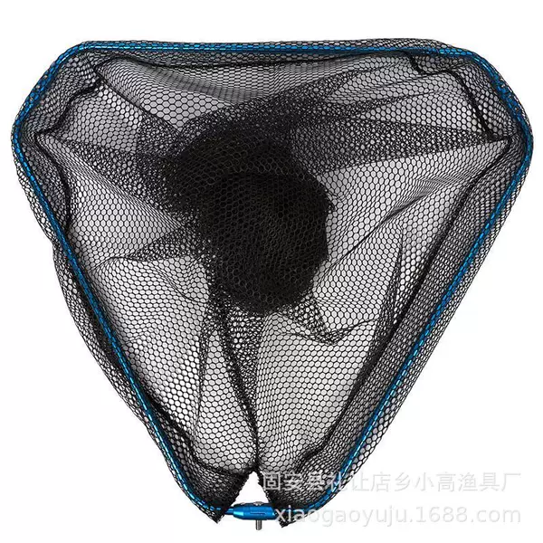 Thickened Aluminum Alloy Folding Fishing Net New Model 8mm Interface Deepened Foldable Triangular Net Head Fishing Accessory