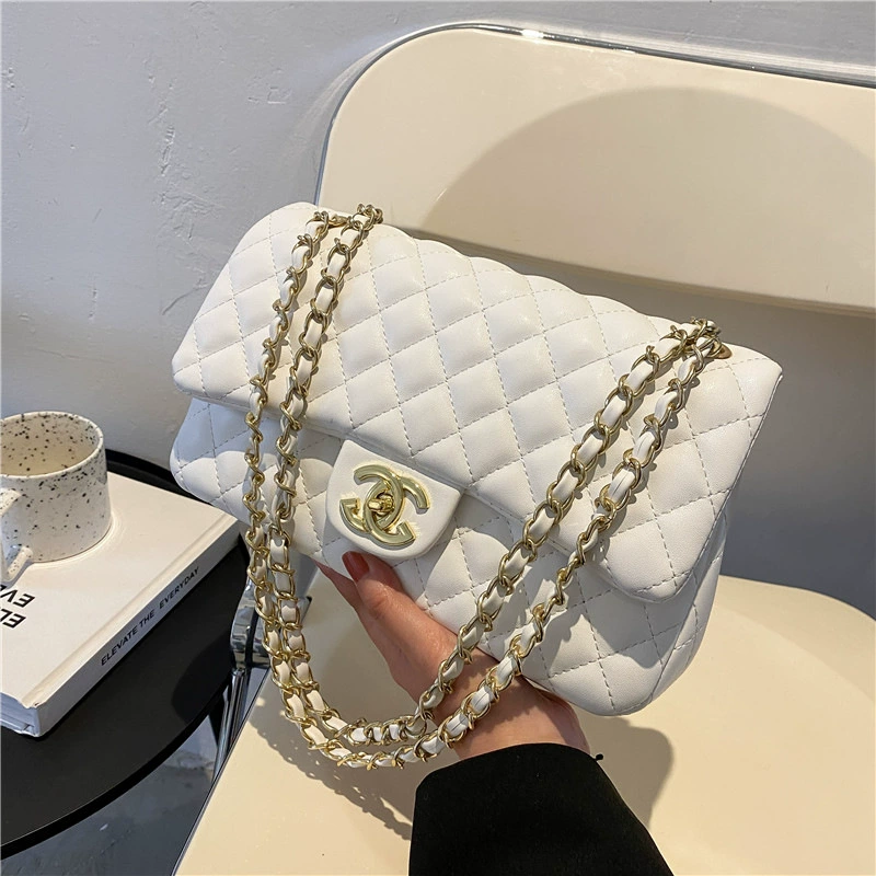 Высококачественная сумка на одно плечо с цепочным ремнем в стиле Chanel, элегантная цепная сумка
