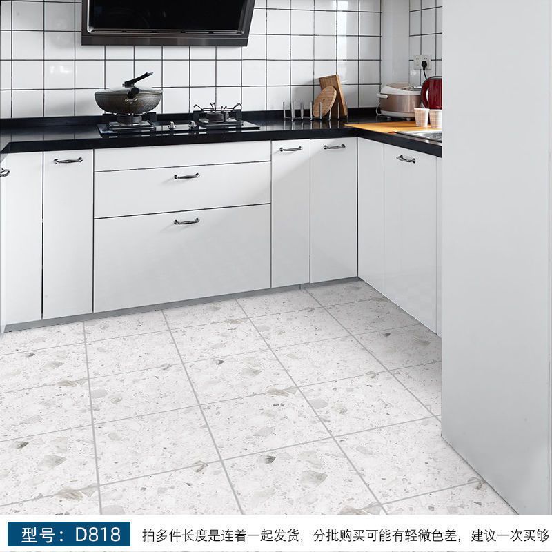 Pegatinas autoadhesivas para suelos de baño, azulejos de inodoro, pegatinas para suelos de cocina, engrosadas, venta al por mayor de fábrica. image 7