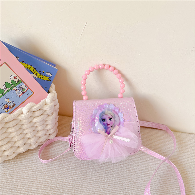 Bolsas para niños para niñas nuevas bolsas de mano princesa Aisha, bolsas de mochila de gran capacidad, bolsas de luces flash de moda princesa de nieve