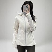 2025新款韩版设计大码休闲运动瑜伽服外穿透气百搭修身夹克冲锋衣