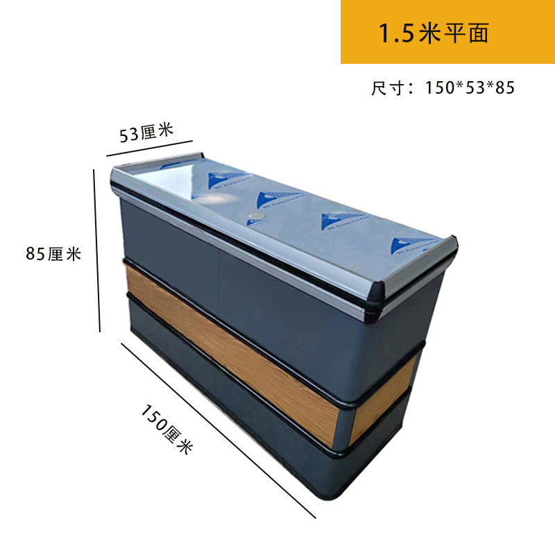 El metal de borde integral no requiere encimera de acero inoxidable en la esquina, el supermercado se puede ensamblar con aleación de aluminio integrada