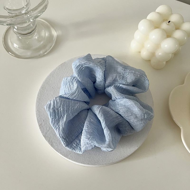 Plissiertes Haargummi Für Damen Vielseitiges Elastisches Haarband_voghion.com